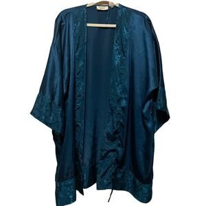 Vintage Victoria's Secret Gold Label Emerald Green Robe